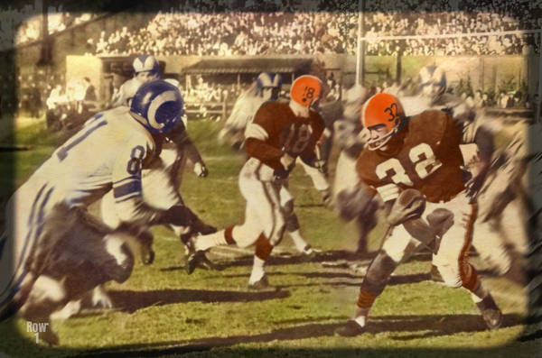 Jim Brown Cleveland Browns Viewfinder Art Print