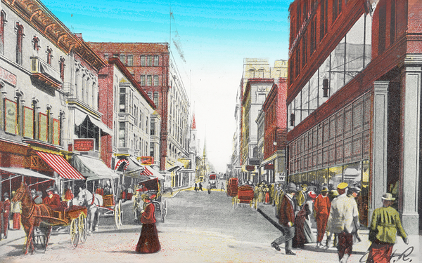 kansas city early 1900s art Print