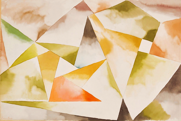 mountain movement paul klee abstract art Print