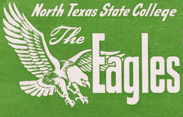 north texas state college unt eagles vintage poster college art collection Print