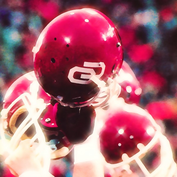 oklahoma sooners football helmet ou football Print