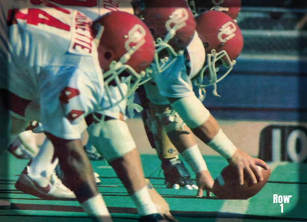 1980s Oklahoma Sooners Football Art Viewfinder Slide Print