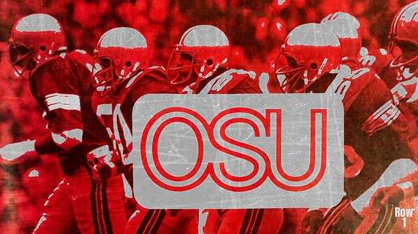 Retro OSU Buckeyes Football Art Print