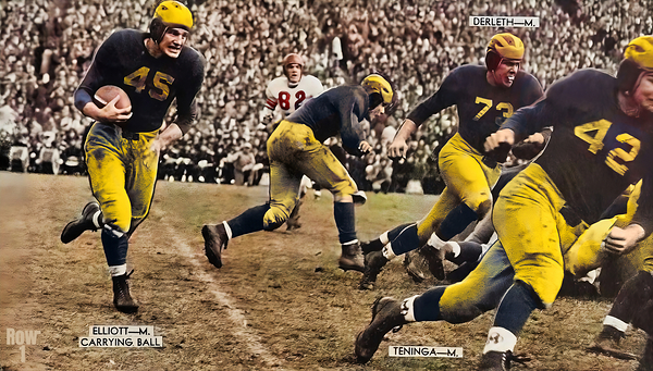 1945 Michigan Wolverines Football Art Print