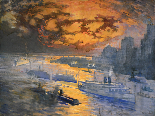 reflective river joseph pennell 1921 Print