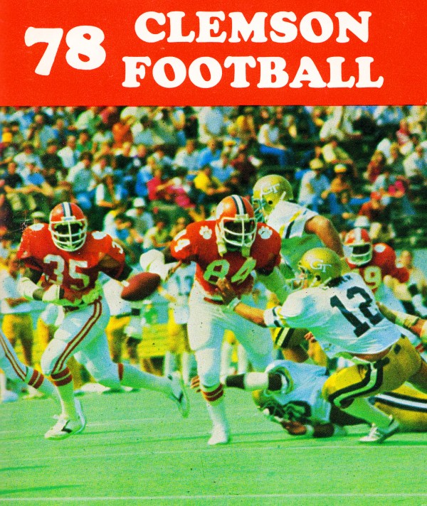 retro college football posters clemson tigers Print