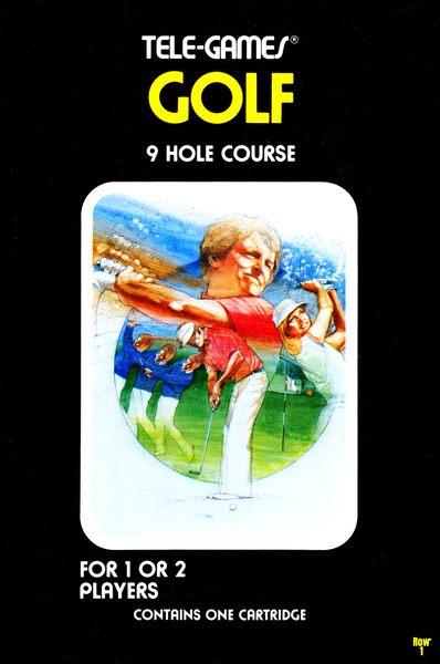 retro 80s golf video game art Print