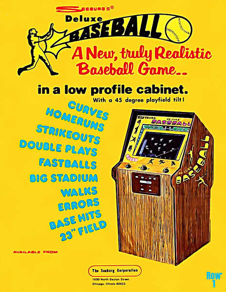 Retro Seventies Baseball Game Advertisement Print