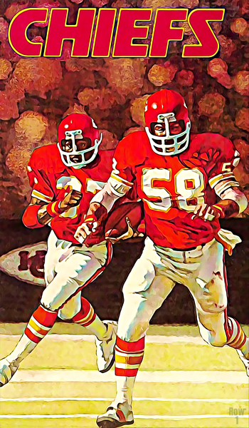 Retro Kansas City Chiefs Football Art Print