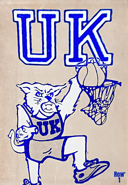 Retro Eighties Dunking Kentucky Wildcat Print