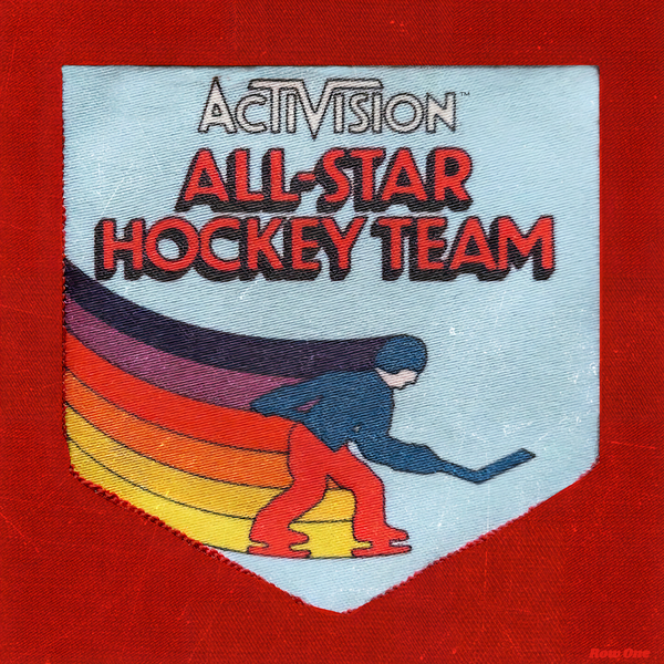 All-Star Hockey Team Activision Patch Wall Art Print