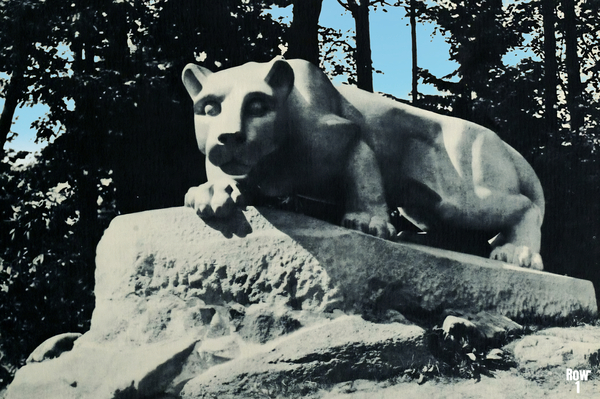 Vintage 60s Penn State Nittany Lion Shrine Art Print