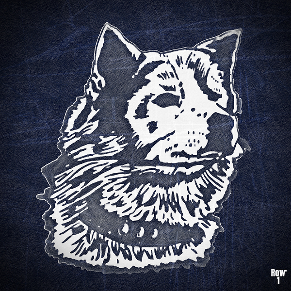 Vintage UConn Husky Art Print