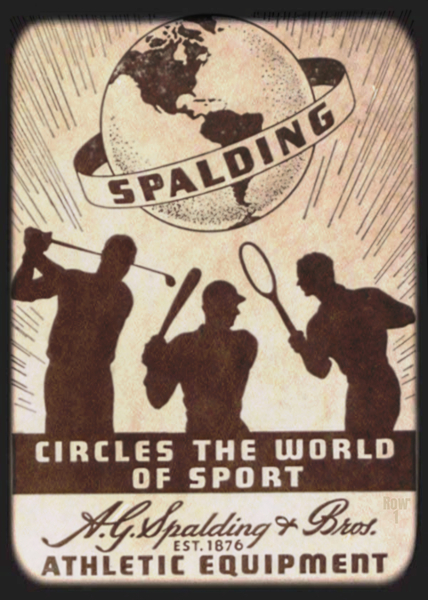 spalding sports ad viewfinder art Print