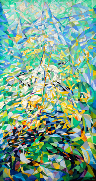 spring the procession 1914 joseph stella Print