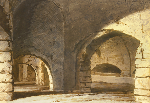 underground arch by jean grandjean 1770s  Print