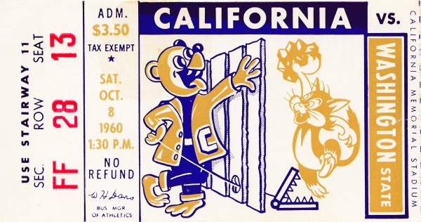 1960 Washington State vs. California Print