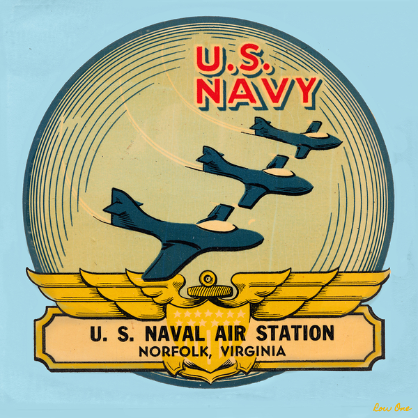 us navy norfolk virginia art Print