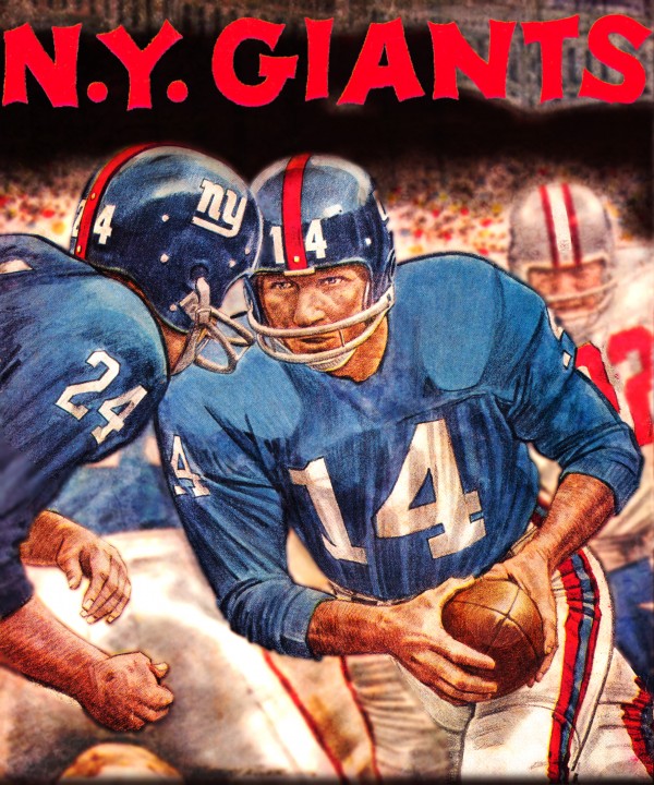 1963 New York Giants Football Art Print  Print