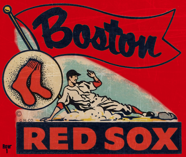 Vintage Boston Red Sox Art Remix Print