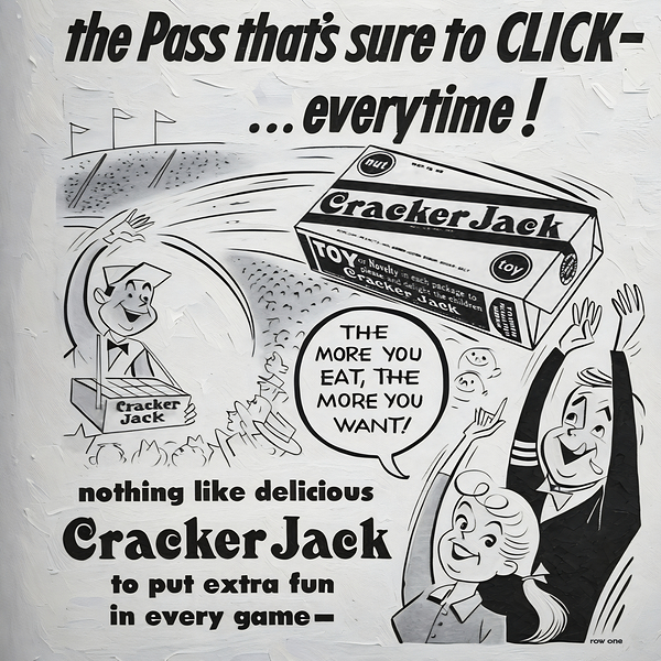 vintage cracker jack ad Print