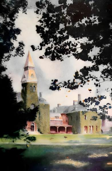 Vintage Kansas State University Campus Art Print