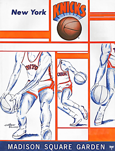 George Kalinksy Knicks Art Print