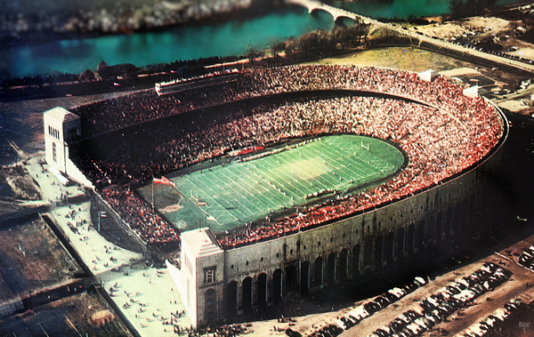 Vintage Ohio Stadium Gameday Art Print