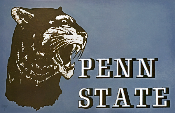 Vintage Penn State Nittany Lion Art Print