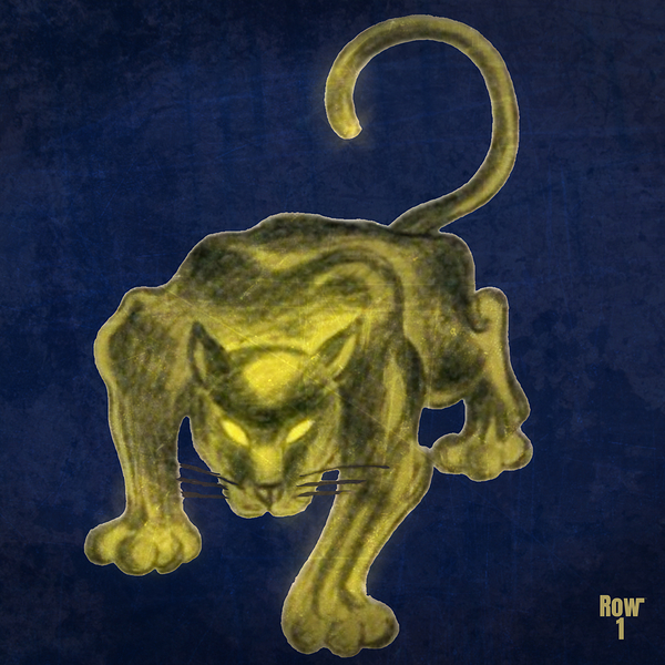 Vintage Pitt Panther Art Remix Print