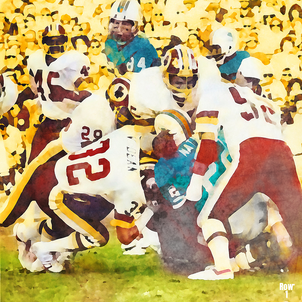 1983 washington redskins miami dolphins art Print