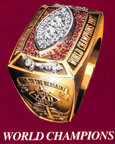 Washington Redskins Super Bowl Ring Art Print