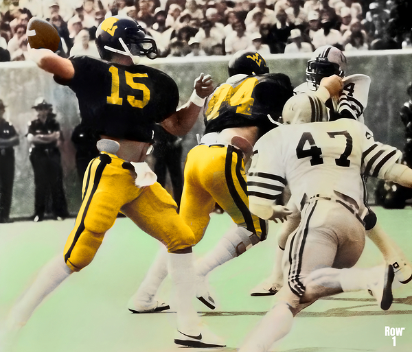 west virginia star quarterback jeff hostetler Print