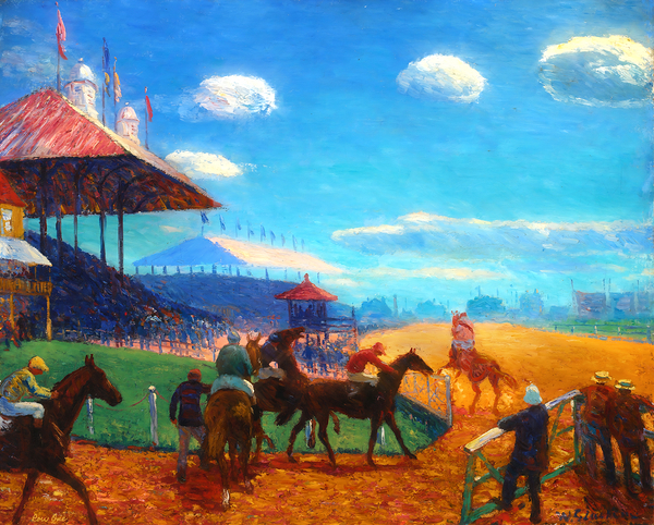 Getting Ready for the Race Print