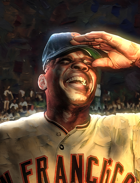 Willie Mays Smiling Print