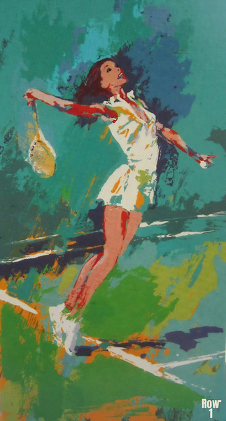 womens tennis art neiman  Print