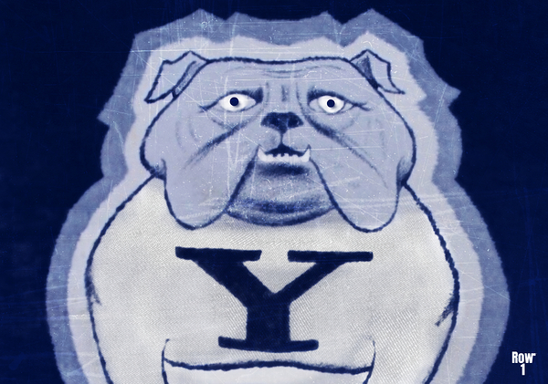 yale bulldog remix art  Print
