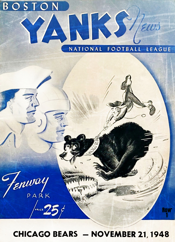 1948 Boston Yanks vs. Chicago Bears Cover Art Print