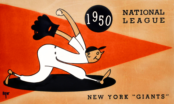1950 New York Giants Baseball Remix Print