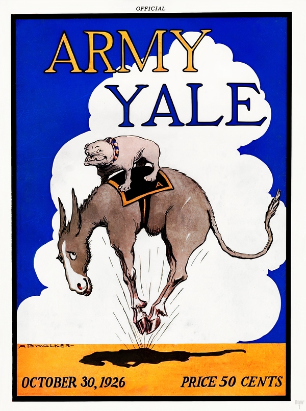 1926 Army vs. Yale Football Art by AB Walker Print