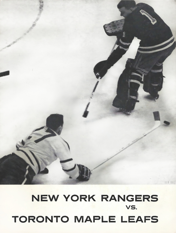 1962 new york rangers program art Print