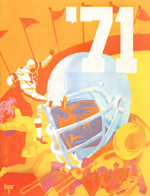1971 Football Gameday Art Print