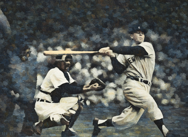 Mickey Mantle Swing Print