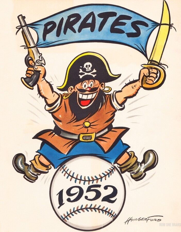 1952 Pittsburgh Pirates Art Cy Hungerford by Row One Brand Wall Art