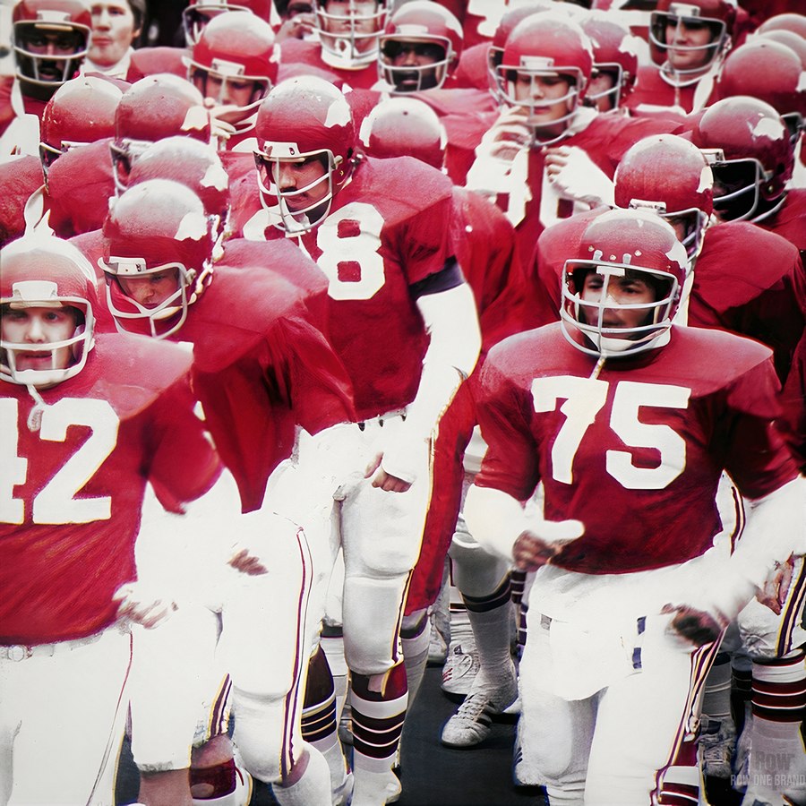 1976 Arkansas Razorback Football by Row One Brand Wall Art