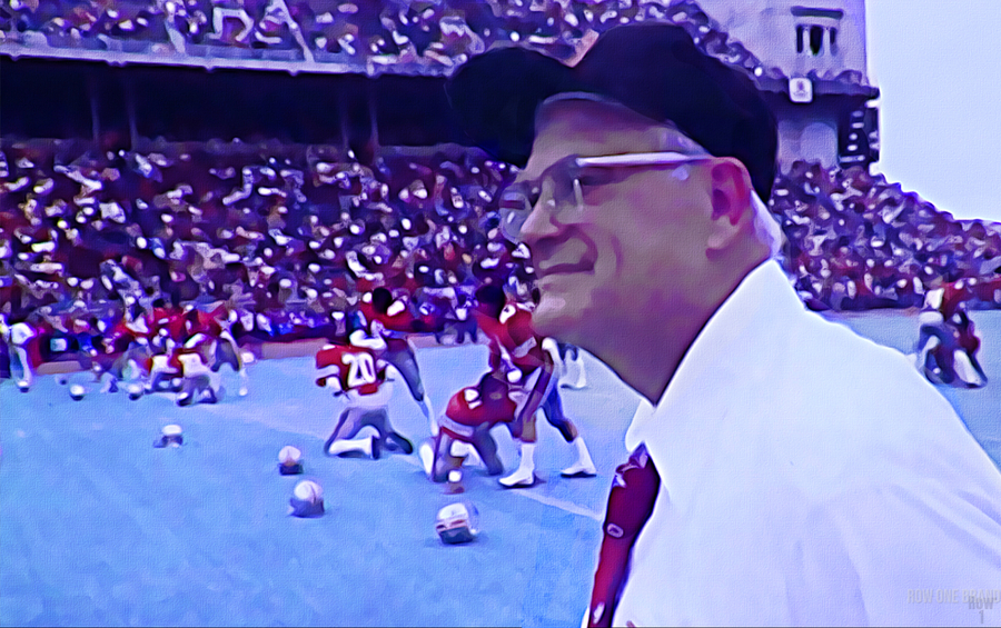 1977 Ohio State Football Woody Hayes Art by Row One Brand Wall Art