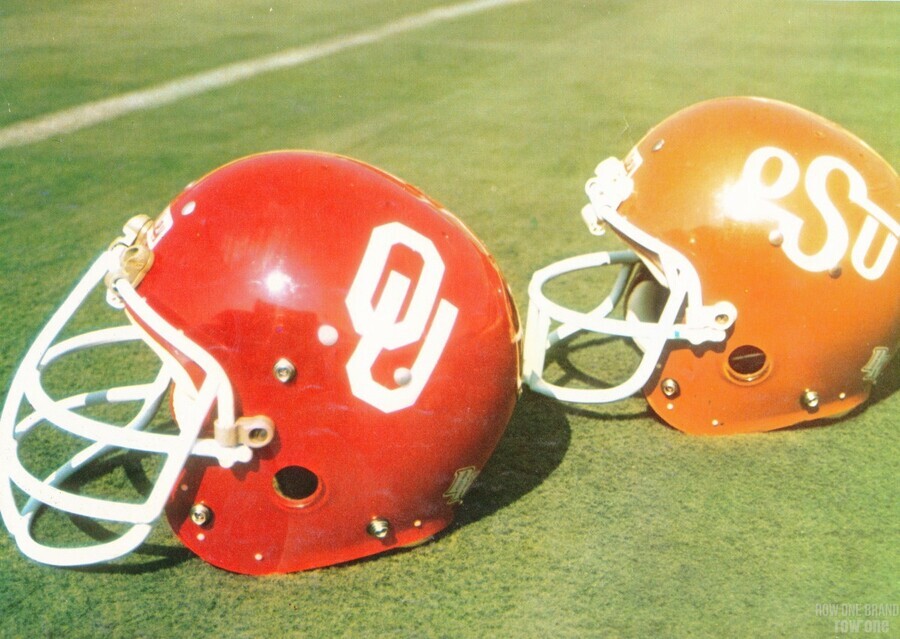 1978 Oklahoma Sooners Bedlam Helmet Art by Row One Brand Wall Art