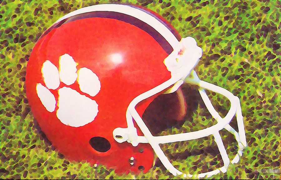 1979 Clemson Tigers Football Helmet Painting by Row One Brand Wall Art 1979 Clemson Tigers Football Helmet Painting by Row One Brand Wall Art