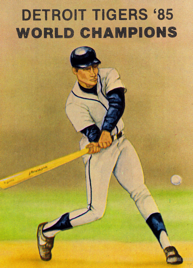 1985 Detroit Tigers Pocket Schedule Poster By Row One Brand Wall Art 1985-detroit-tigers-pocket-schedule-poster-by-row-one-brand-wall-art