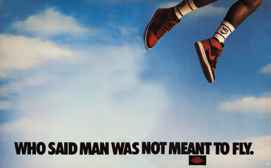 1985 Nike Air Jordan Ad by Row One Brand Wall Art